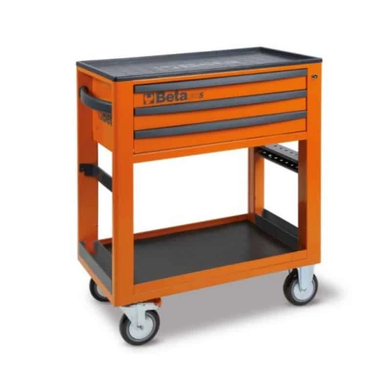 Piètement & Chariot BETA Chariot De Service D'atelier à 3 Tiroirs C50S-O - 050000301 1 Piètement & Chariot BETA Chariot De Service D'atelier à 3 Tiroirs C50S-O - 050000301