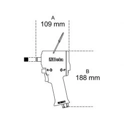 Boulonneuse Sans Fil BETA Clé à Chocs 1/2" Compacte Pneumatique 1927XM - 019270030 -Atelier Chantier Soldes beta cle a chocs 1 2 compacte pneumatique 1927xm 019270030 2