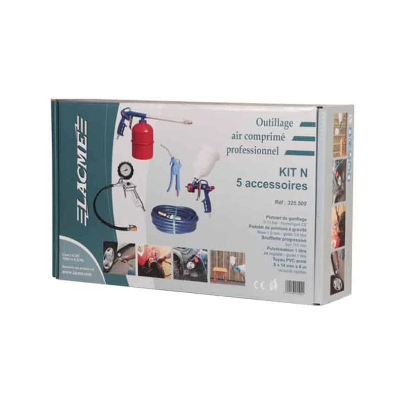 LACME Kit N Outils Pneumatiques (soufflette, Pistolets, Pulvé)- 325500 2 LACME Kit N Outils Pneumatiques (soufflette, Pistolets, Pulvé)- 325500 – Image 2