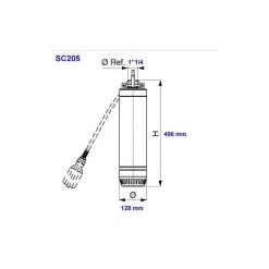 LOWARA Xylem Pompe De Puits LOWARA Pompe De Puit 5" Pour Eau Claire - 0,55 KW - 4,2 A - SC205C 7 LOWARA Xylem Pompe De Puits LOWARA Pompe De Puit 5" Pour Eau Claire - 0,55 KW - 4,2 A - SC205C -Atelier Chantier Soldes lowara pompe de puit 5 pour eau claire 055 kw 42 a sc205c 3