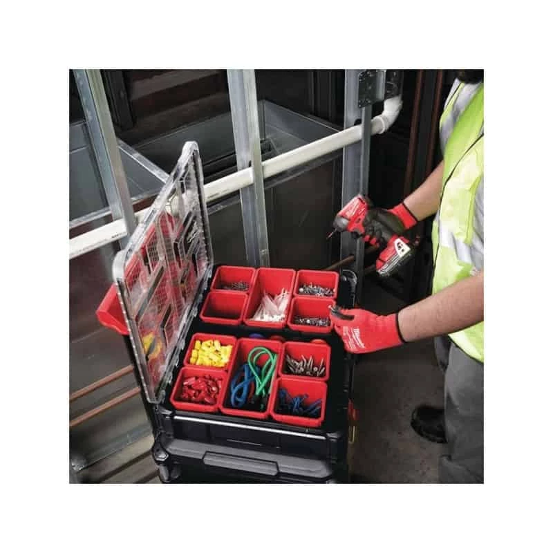 Rangement, Coffret, Holster & Sacoche MILWAUKEE Organisateur 10 Casiers PACKOUT - 4932464082 6 Rangement, Coffret, Holster & Sacoche MILWAUKEE Organisateur 10 Casiers PACKOUT - 4932464082 – Image 6