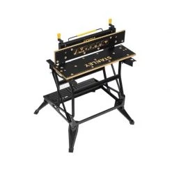 Piètement & Chariot STANLEY Etabli-étau Pliable 2 En 1 Serrage Vertical - STST83800-1 -Atelier Chantier Soldes stanley etabli etau pliable 2 en 1 serrage vertical stst83800 1 2