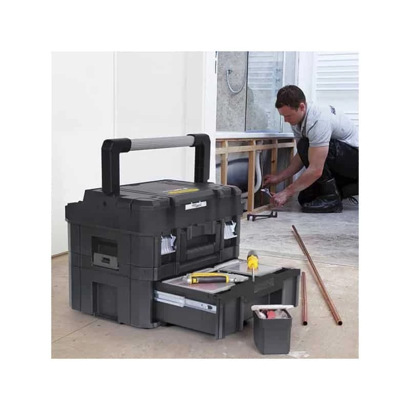 Rangement, Coffret, Holster & Sacoche STANLEY Mallette TSTAK I FatMax Avec Organisateur - FMST1-71967 3 Rangement, Coffret, Holster & Sacoche STANLEY Mallette TSTAK I FatMax Avec Organisateur - FMST1-71967 – Image 3